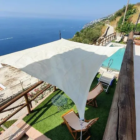 Villa Sunrise. Pool And Seaview In Amalfi Coast