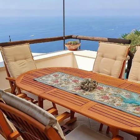 Sunrise. Pool And Seaview In Amalfi Coast